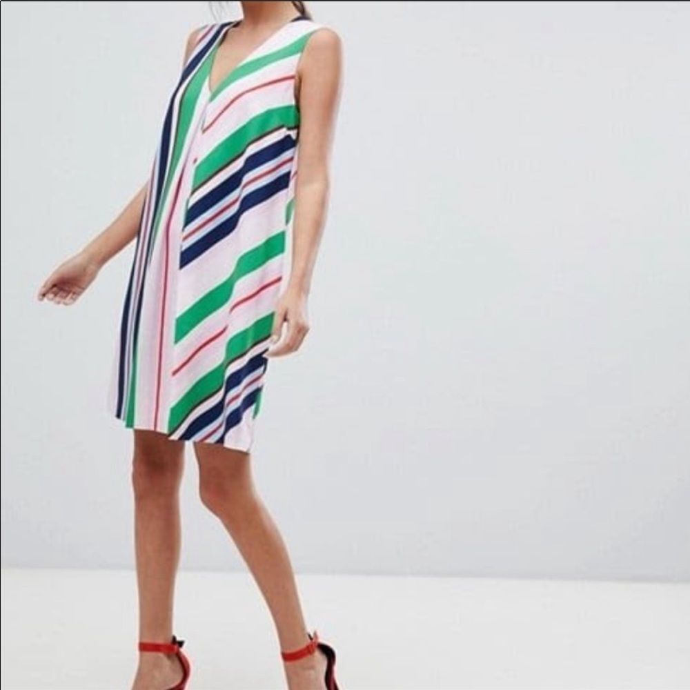 Ted Baker London Bay Of Honor Striped Tunic Dress Size 2